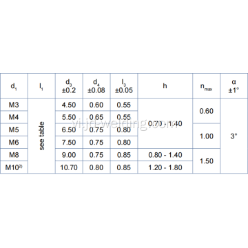 Các đinh tán hàn bằng nhôm bằng nhôm, nhôm en aw-AMMG 3